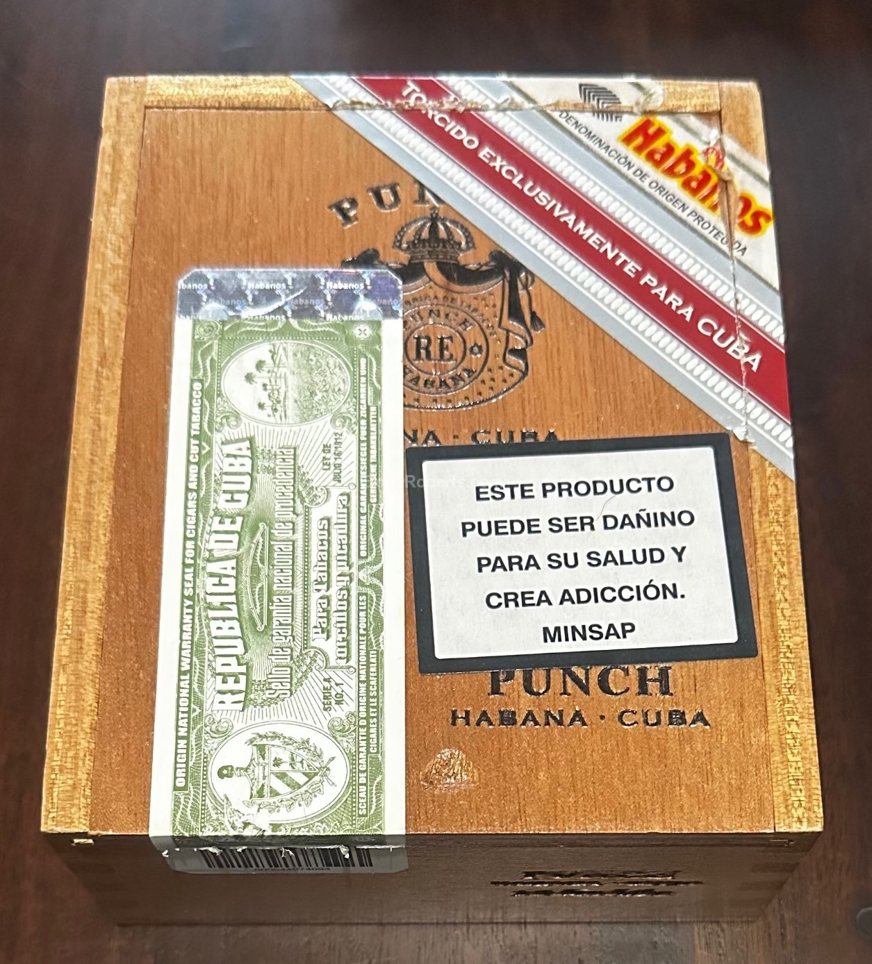 Punch La Isla Edición Regional Cuba 2018 Numbered slide lid box of 10