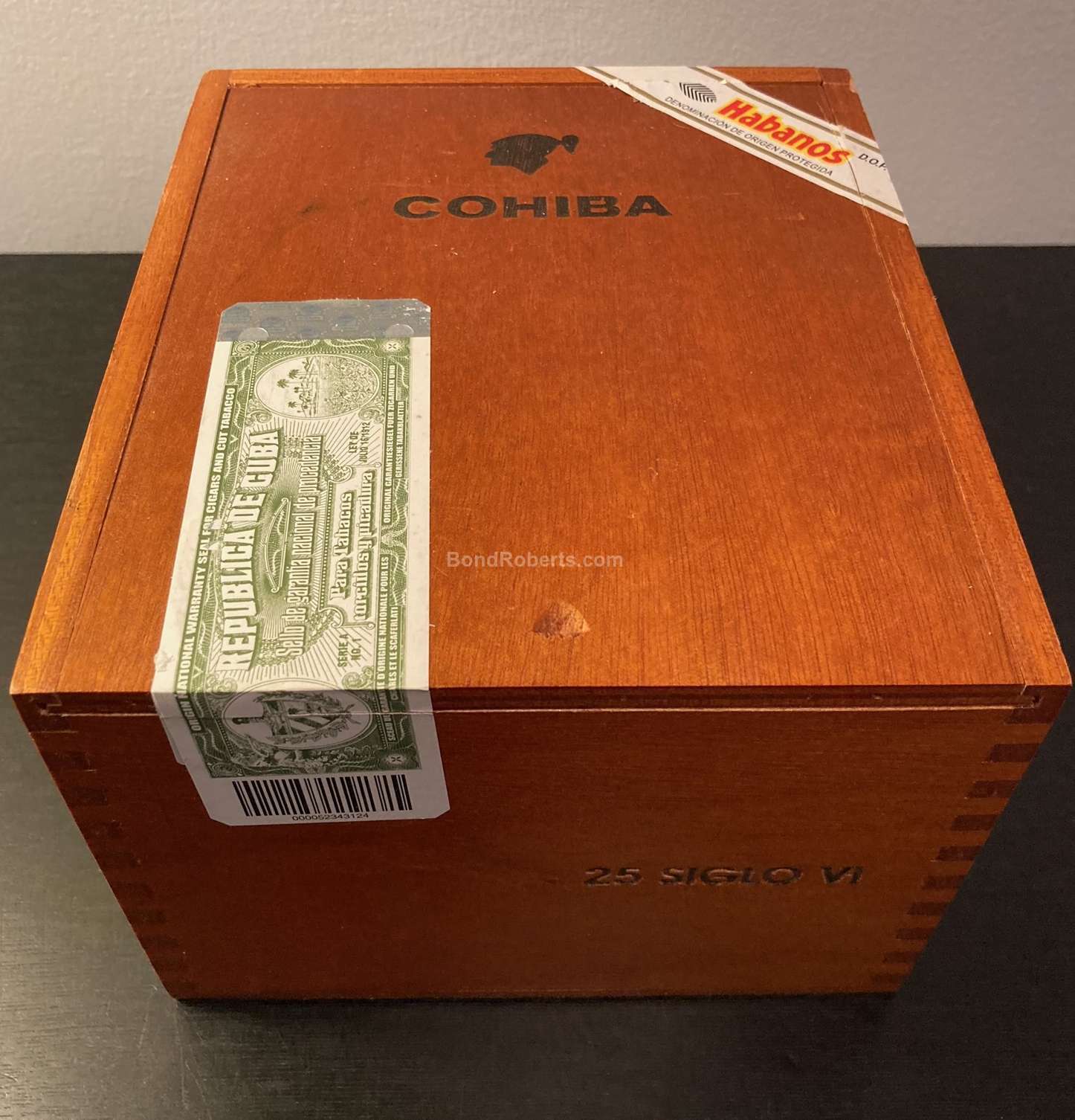 Cohiba Siglo VI 2021 Varnished Slide Lid Box of 25 cigars 14002