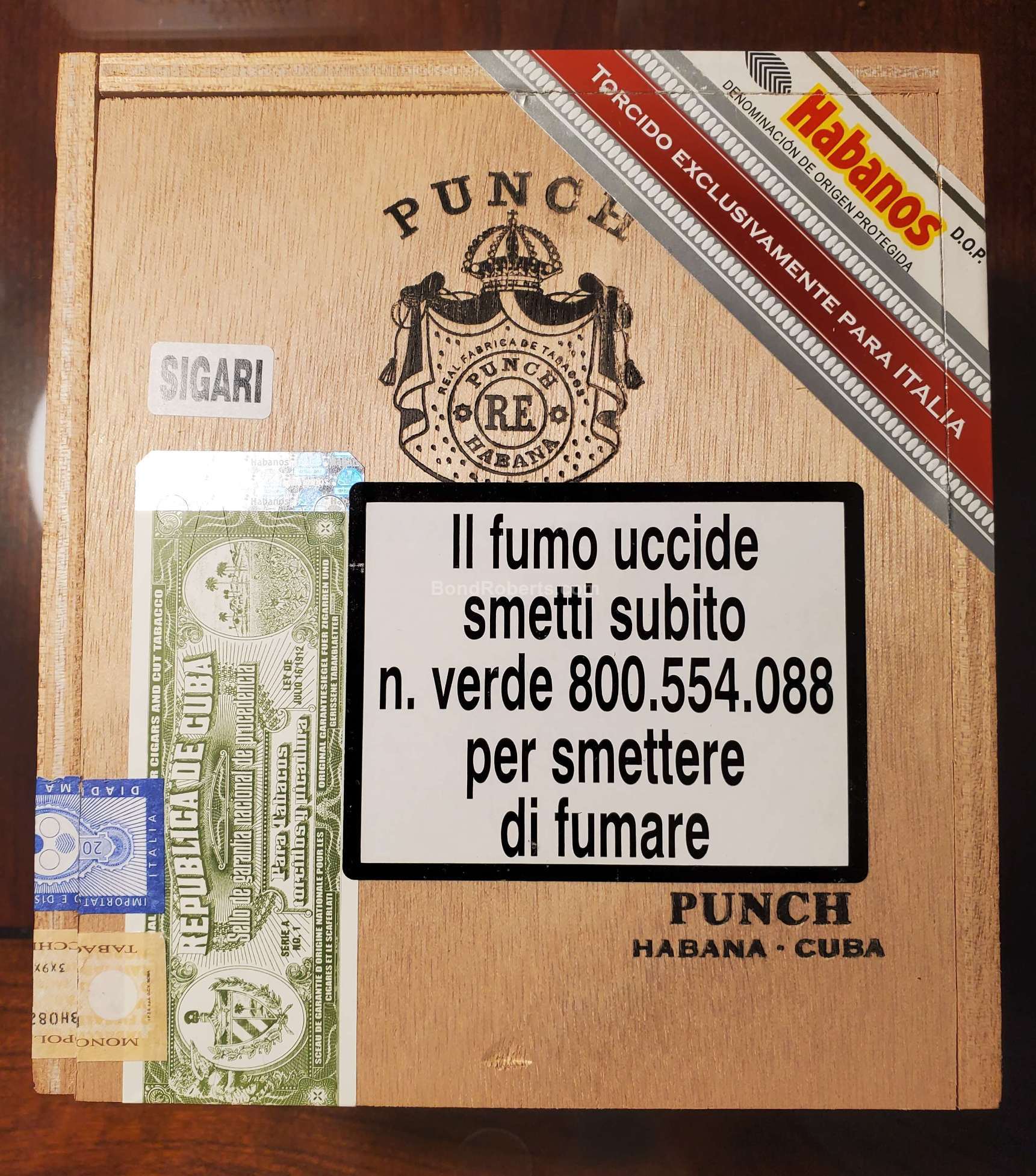 Punch Mantua Edición Regional Italia 2018 Numbered slide lid box of 50