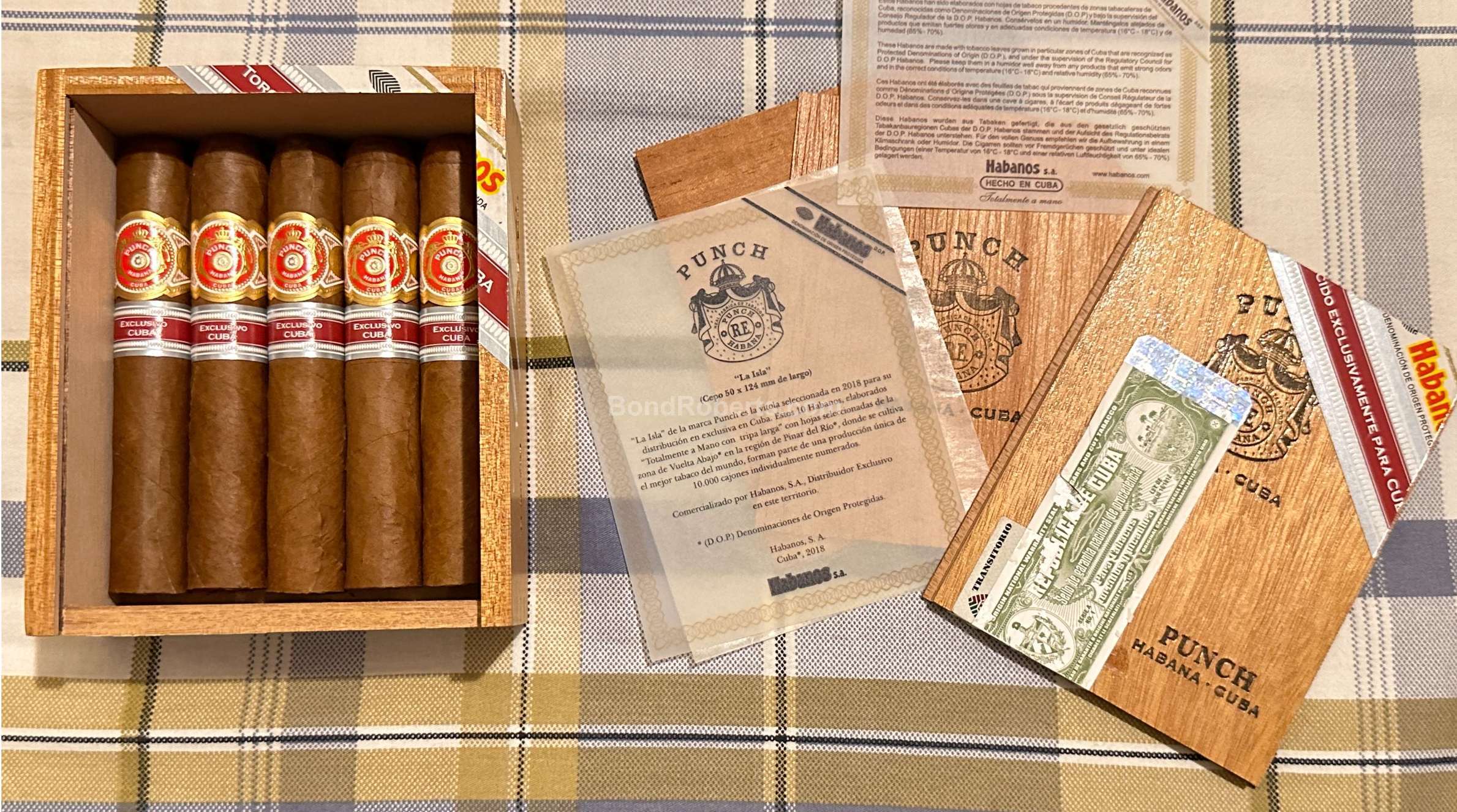 Punch La Isla Edición Regional Cuba 2018 Numbered slide lid box of 10