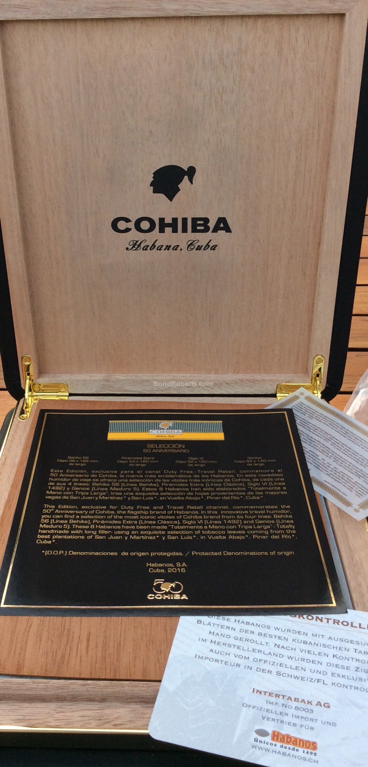 Cohiba Selección Aniversario Travel Humidor 2016 50th Anniversary