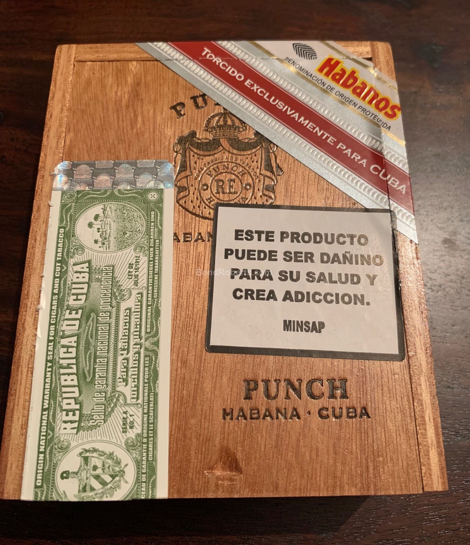 Punch La Isla Edición Regional Cuba 2018 Numbered slide lid box of 10