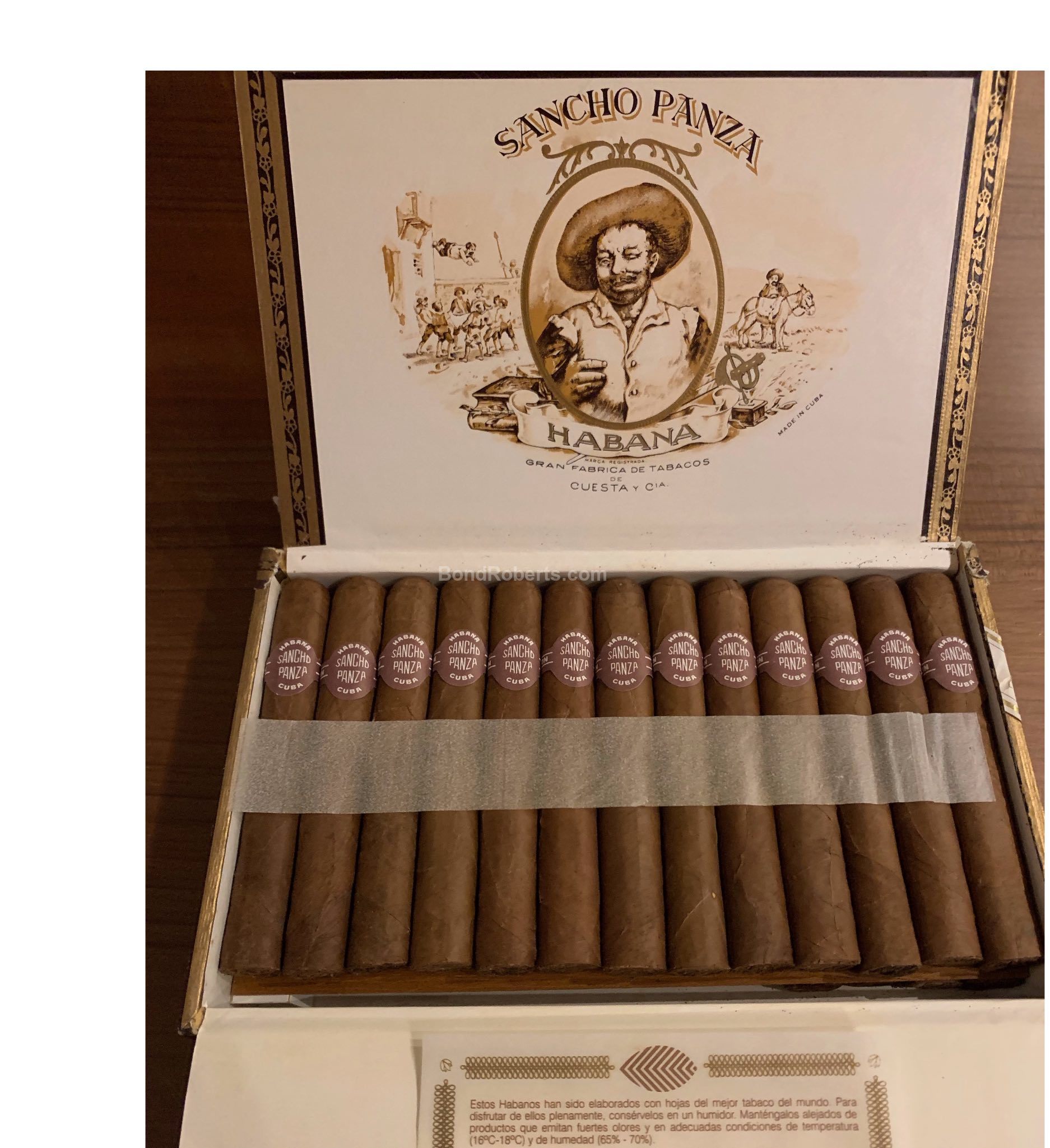 Sancho Panza Bachilleres 1998 Dress Box of 25 cigars 5307
