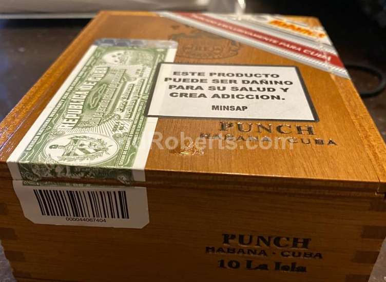 Punch La Isla Edición Regional Cuba 2018 Numbered slide lid box of 10