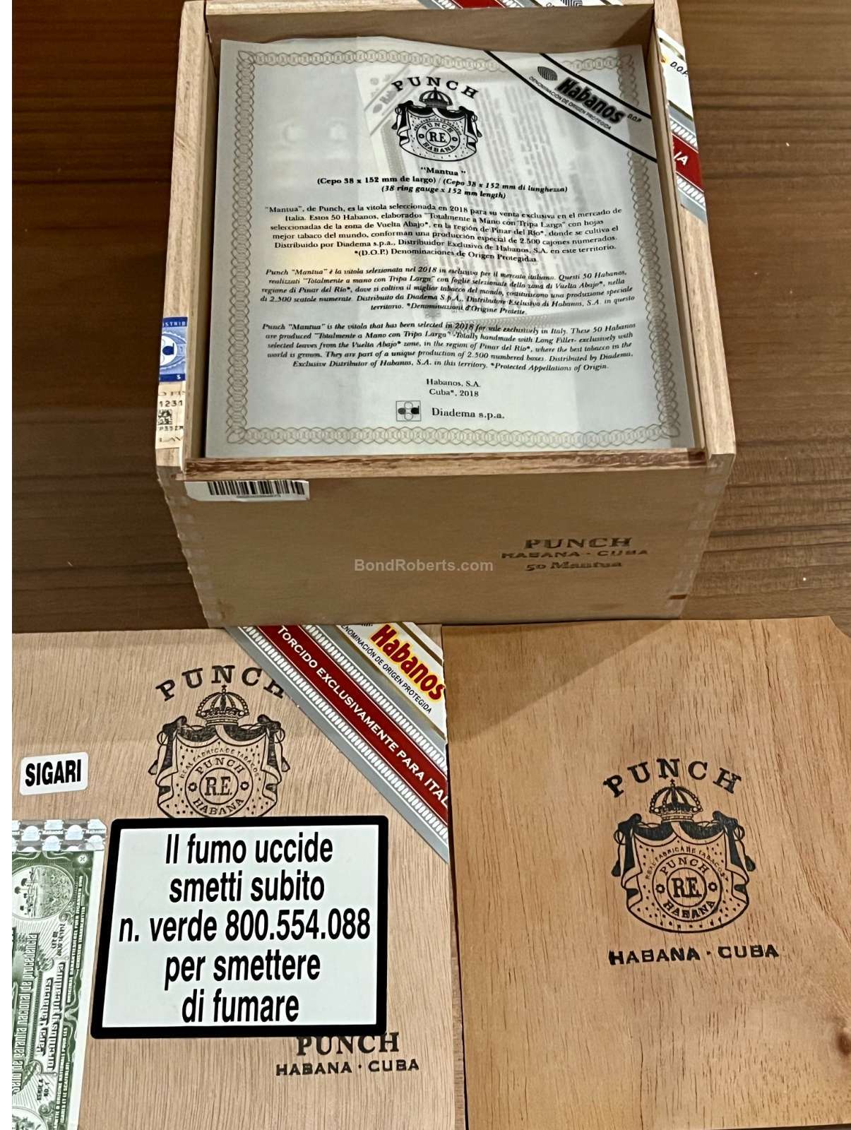 Punch Mantua Edición Regional Italia 2019 Numbered slide lid box of 50