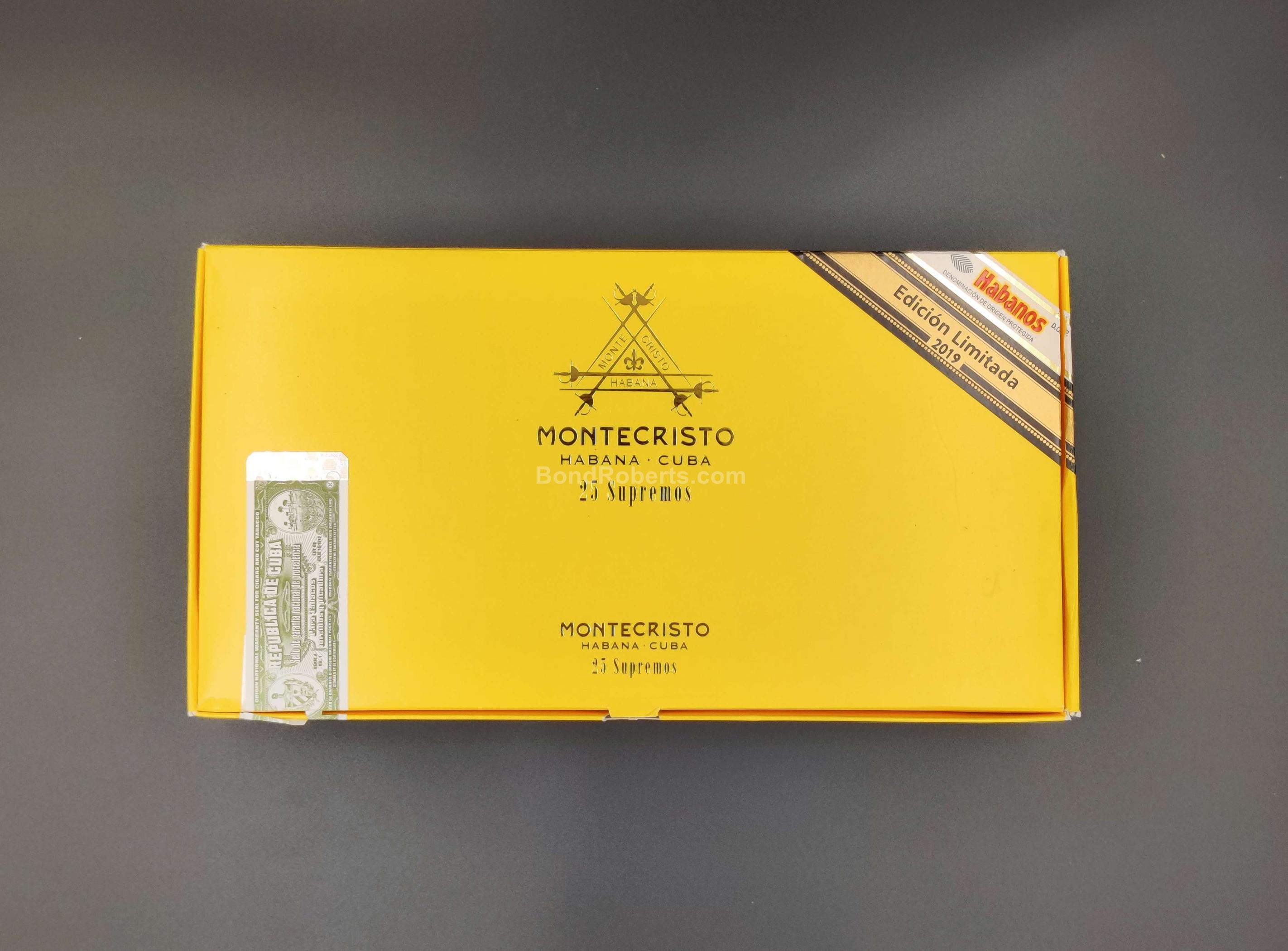 Montecristo supremos edici n limitada 2020 luxury box of 25 cigars 14154