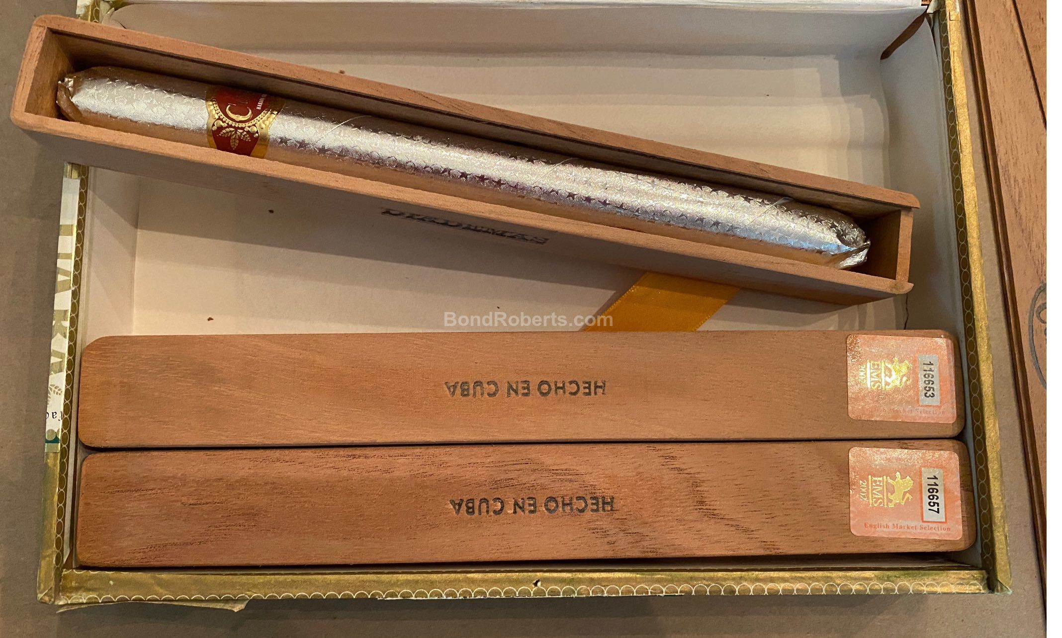 Cuaba Diadema Diademas Selección Limitada Italy 2001 Dress Box of 5