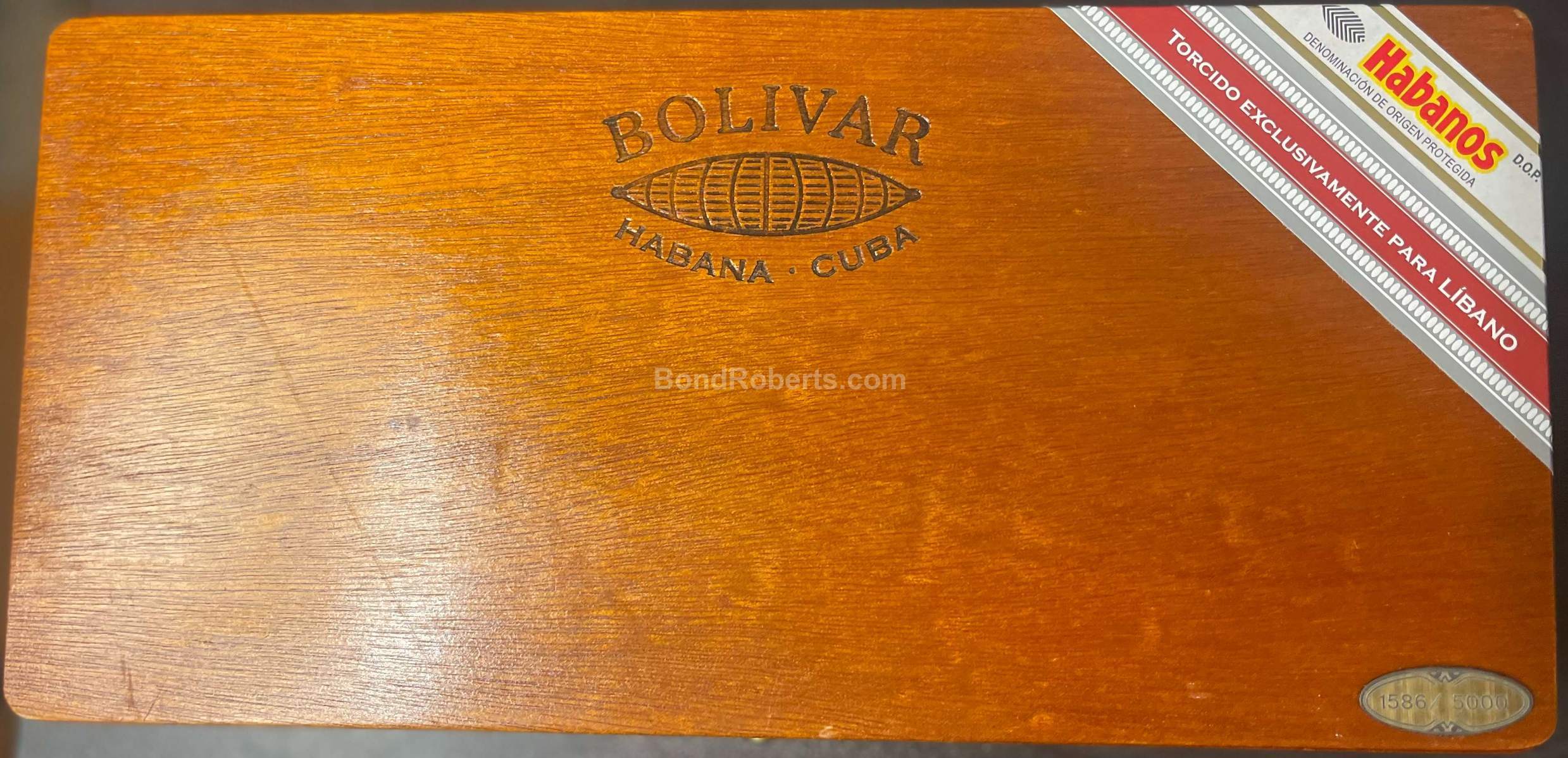 Bolívar Byblos Edición Regional Líbano 2017 Varnished semi boîte nature box of 25 ci 14538